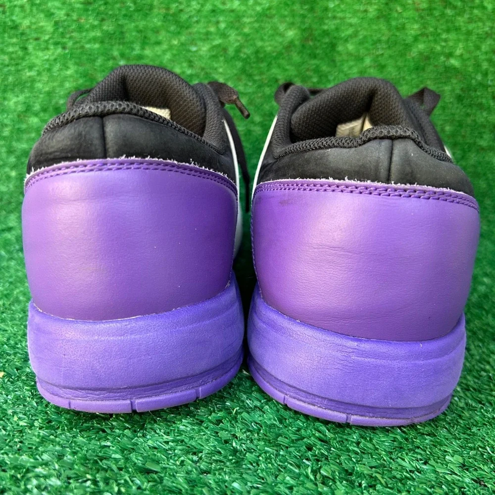 Jordan Nu Retro 1 Low Court Purple Black White DV5141-105 Mens Size 10